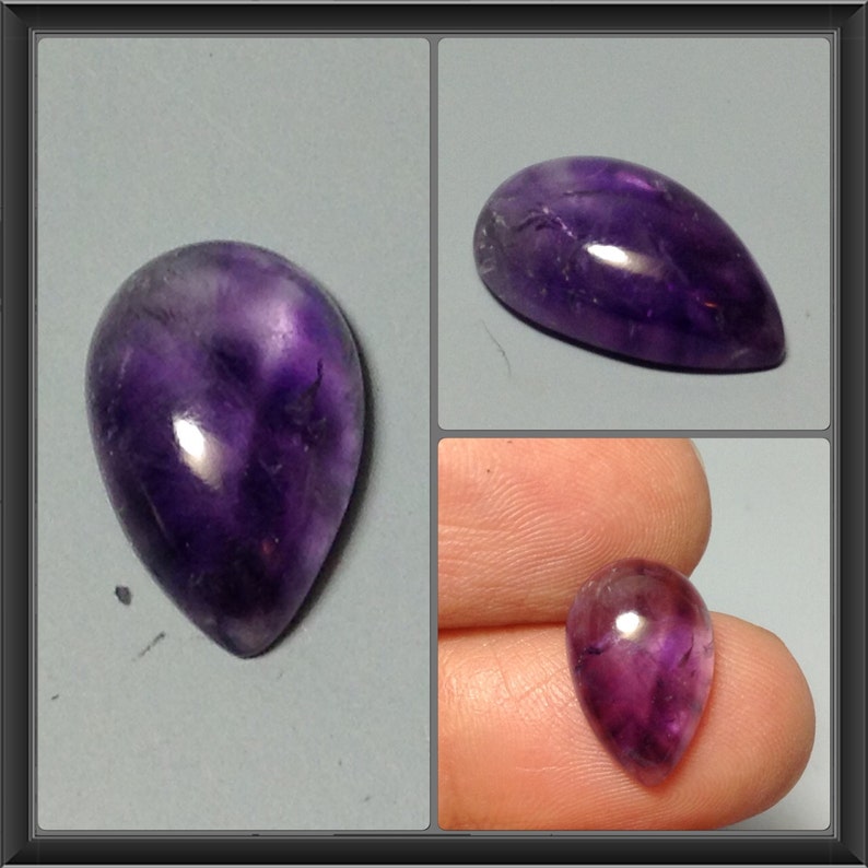 Amethyst Cabochon 13x9x4mm