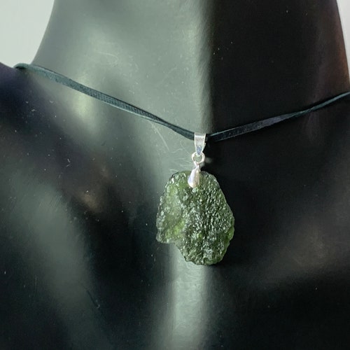 Powerful Czech Moldavite necklace/ shops Moldavite - the most powerful crystal