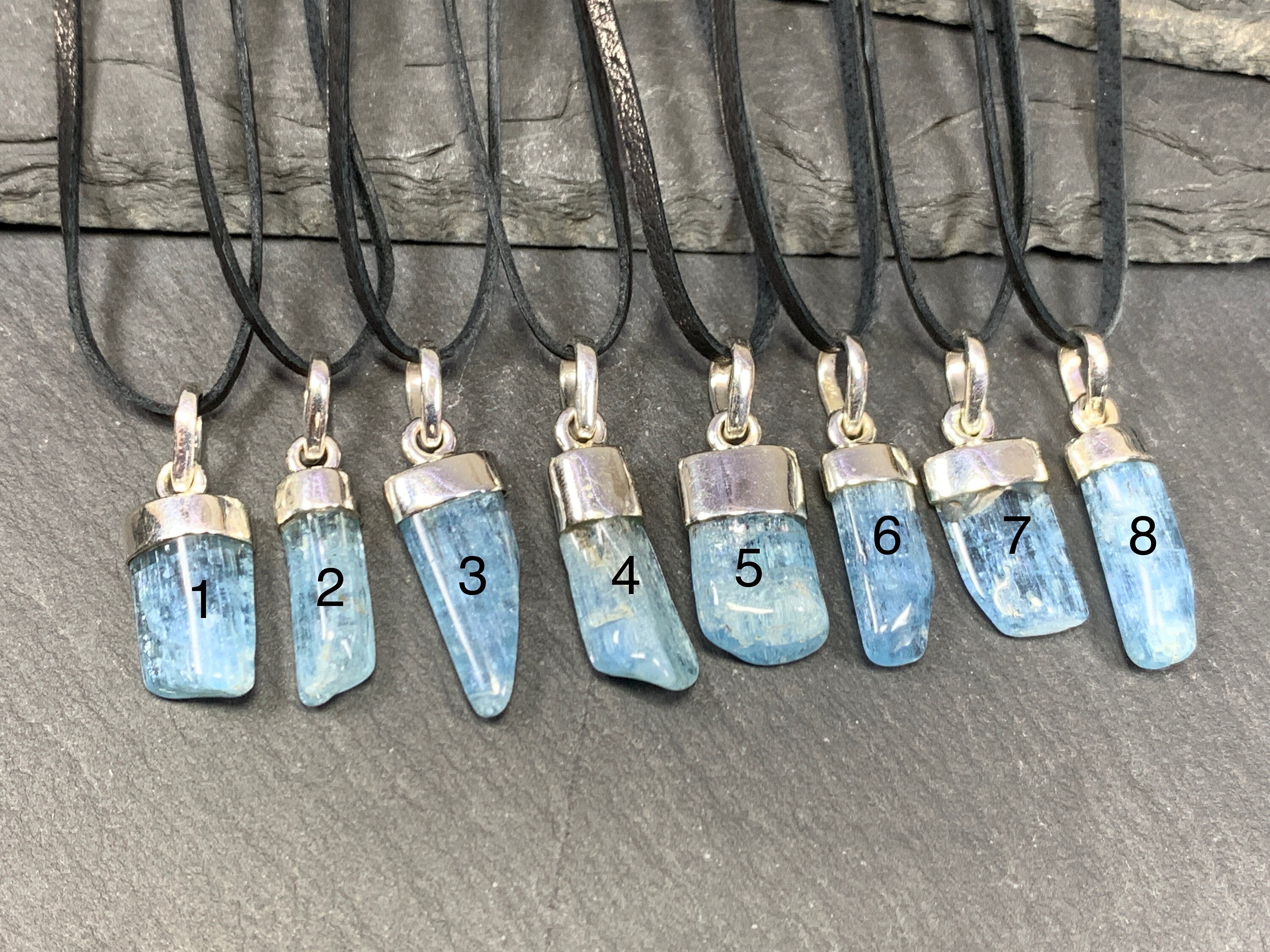 Aquamarine Pendant- Aquamarine Necklace- March Birthstone - Etsy