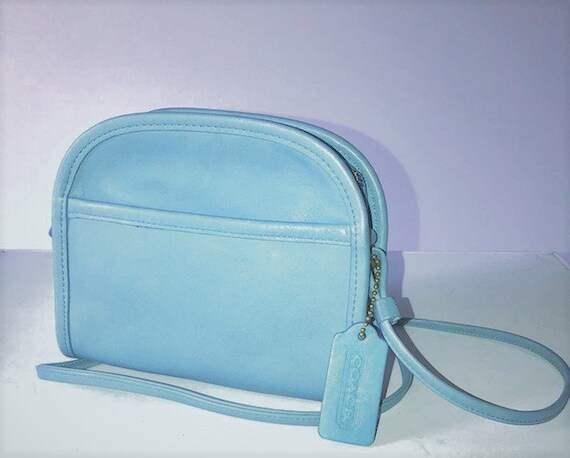 coach sky blue bag