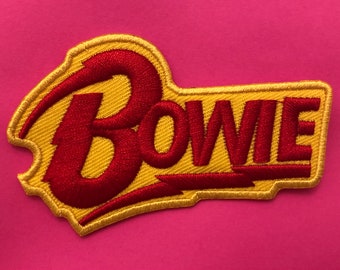 David Bowie Face Easy Iron On Patch Sew Rebel Rebel Aladdin Sane gift present