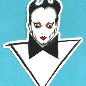 KLAUS NOMI STICKER - Avant-garde New Wave Synth-pop Space Disco Post-Punk Goth Opera Baroque Glam Rock Retro Bowie Arias Lightning Strikes