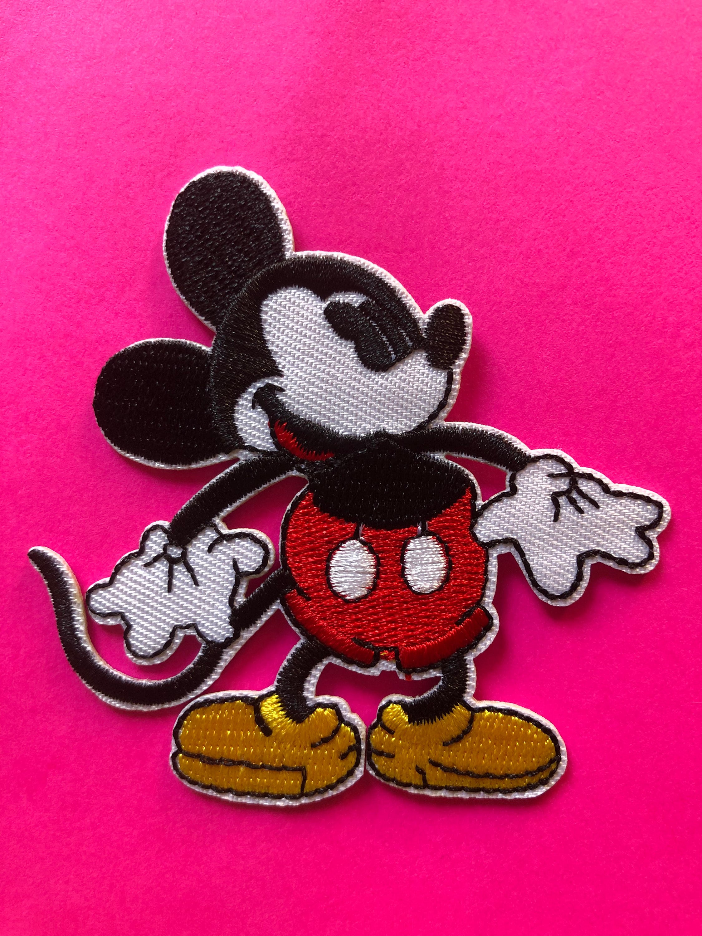 Pegleg Pete Classic Disney Patch Mickey Mouse Cartoon Character Iron on Applique
