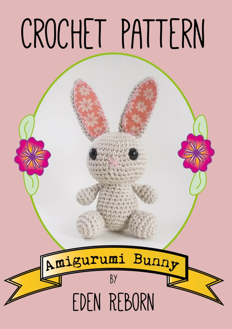 Amigurumi Bunny Crochet Pattern US Version Make Your Own Rabbit Instant PDF Download. image 5