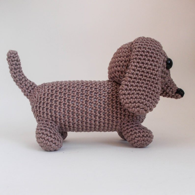 Amigurumi Sausage Dog Crochet Pattern UK Version Instant Etsy UK