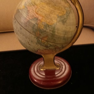 William Crawford & Sons Vintage Globe Biscuit Blechdose 1938 die Weltkarte