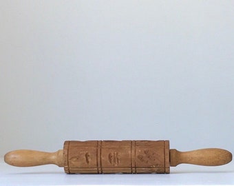 vintage springerle rolling pin