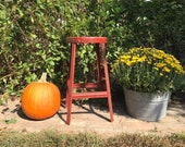 Vintage Metal Stool - Industrial Bar Stool