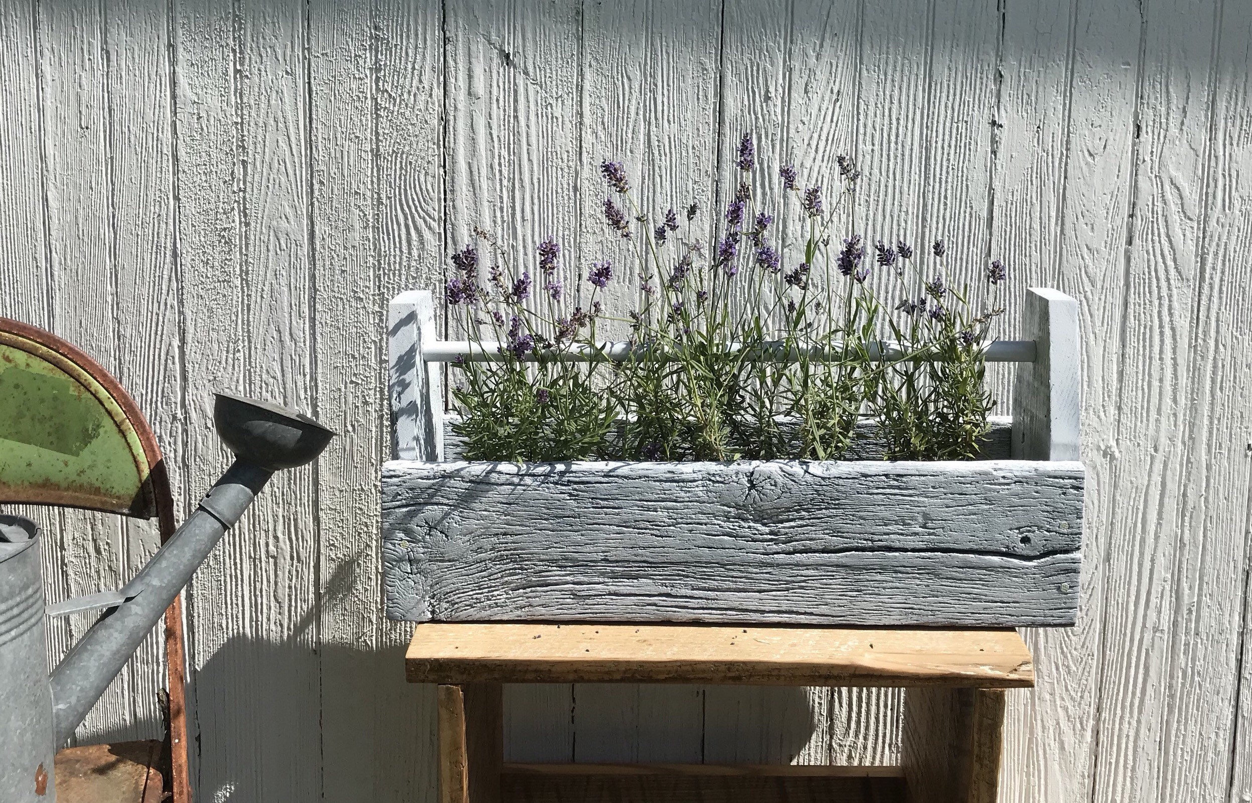 Rustic Wood Tool Box Farmhouse Planter Etsy