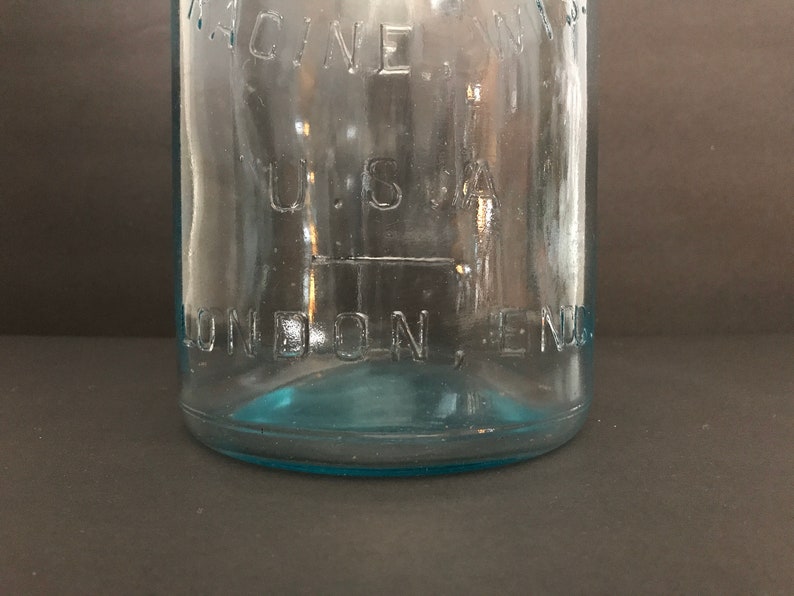 Large Blue Glass Canning Jar - Etsy