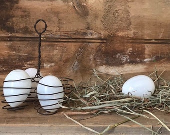 Wire Egg Basket - Primitive Egg Holder