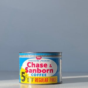 Vintage Tin Coffee Can Chase & Sanborn