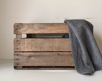 Vintage Wood Orchard  Crate - Rustic Box