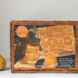 Wood Fruit Crate Box