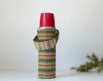 Vintage Thermos Bottle with Homemade Carrying Sack