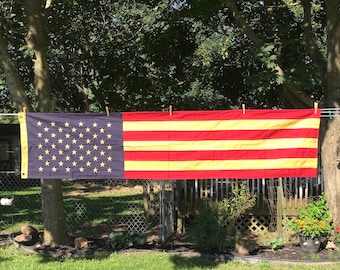 Patriotic American Flag, Flag Table Runner, 20" x 90"