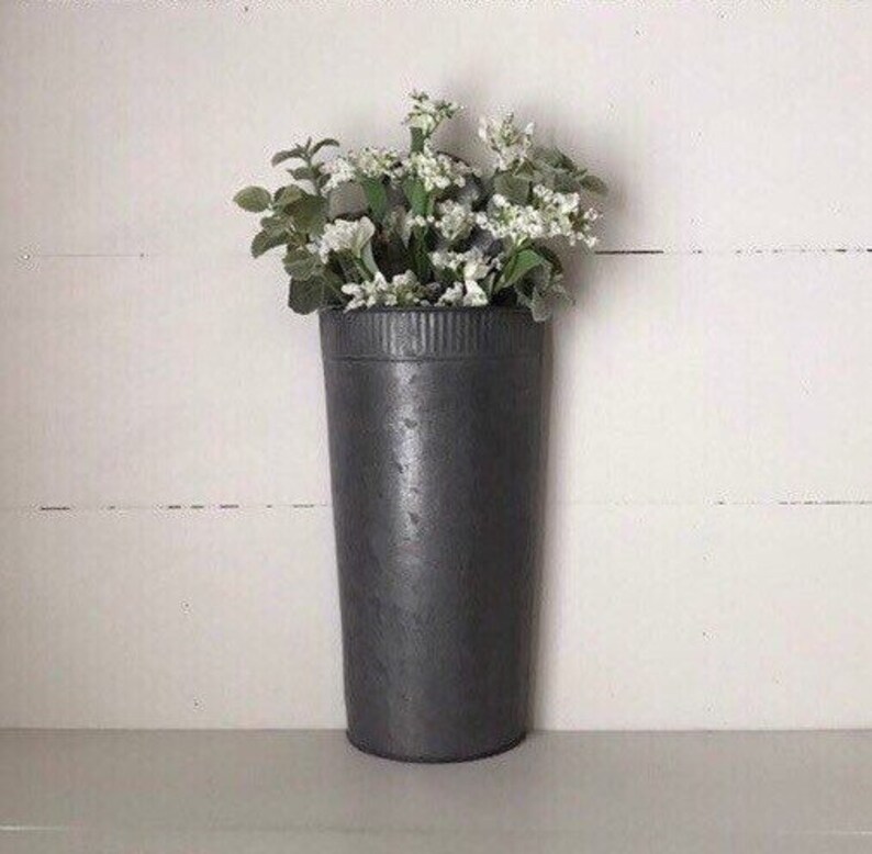 Metal Wall Planter Galvanized Pocket