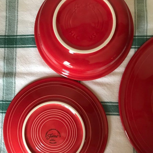 Fiestaware Dishes Red - Place Setting shops for 2