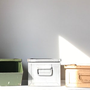 Industrial Metal Parts Bin . Stacking Drawers