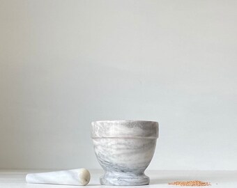 Marble Mortar and Pestle