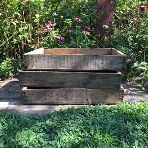 Old Wood Box - Vintage Wooden Tray