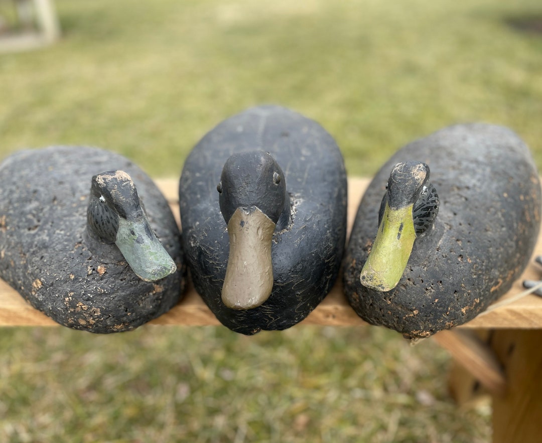 Vintage Cork and Wood Duck Decoys Choice of 3 - Etsy