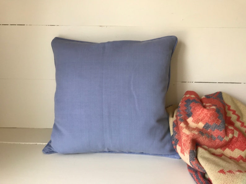 Pottery Barn Pillow Cover Removable Blue Pillow Cover 18 X 18 Square Pillow Cover Accent Pillow Patio Porch Swing