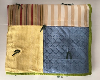 Vintage Quilt with Modern Farmhouse Flair / Retro Mid Century Vibe Blanket