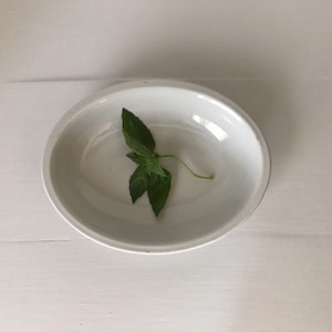 White Ironstone Bowl Vintage - Serving Dish