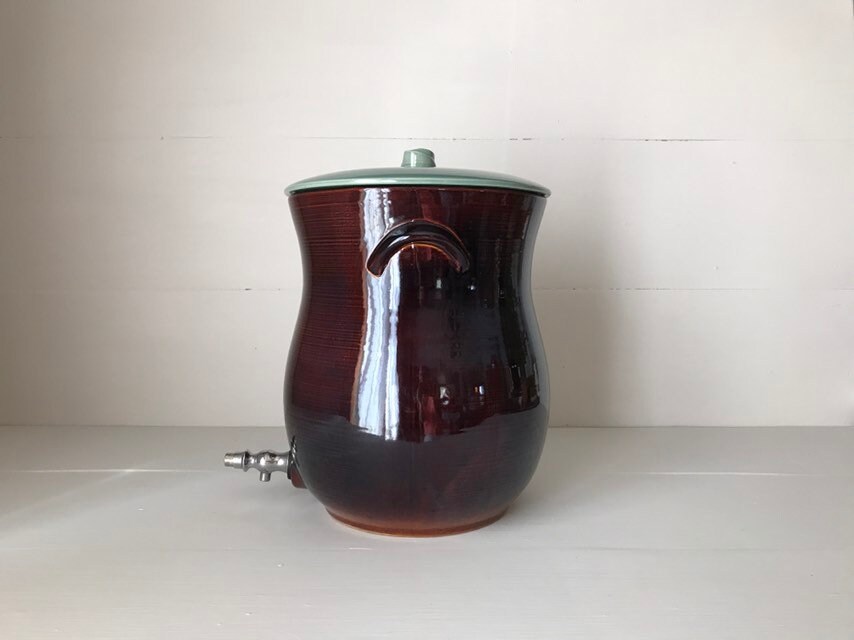 Water Beverage Crock Dispenser Red Wing Crock with Spigot Etsy