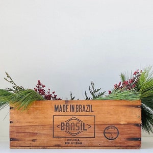 Antique Advertising Crate Box Antique Wood Shipping Crate