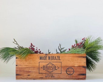 Antique Advertising Crate Box Antique Wood Shipping Crate
