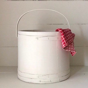 Large Wood Bucket - Vintage Firkin