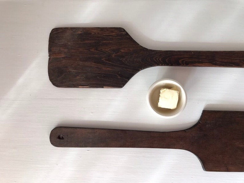 Vintage Wooden Butter Paddles