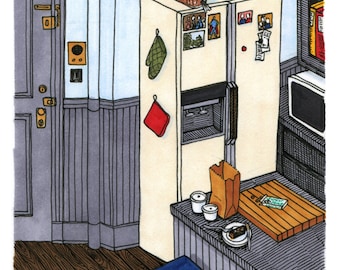 Apartamento de Jerry – IMPRESIÓN de 4"x4"
