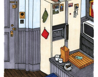 Jerry's Apartment – 4"x4" PRINT