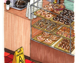 Donut Shop – 4"x6" PRINT