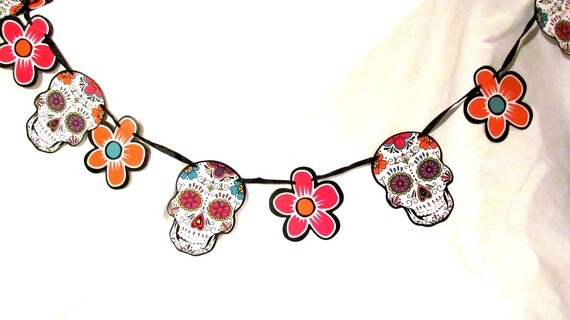 Fiesta Decorations For Wedding Shower Garland Sugar Skull 6