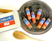Grilling in the USA Gift Set. Rubs for Roasting Marinades Sampler Hostess Party Favors. DIY travel kit spice tin Veteran gift basket idea