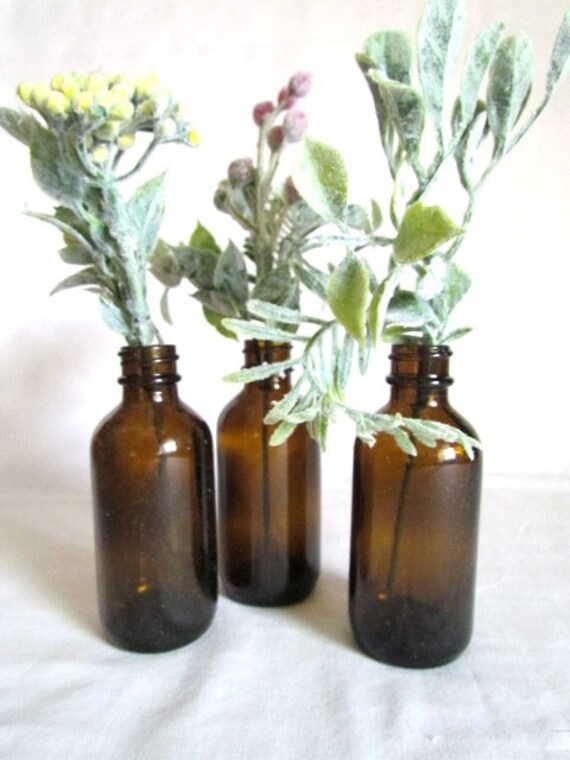 Table Decorations Wedding Rehearsal Dinner Set Of 3 Amber Brown