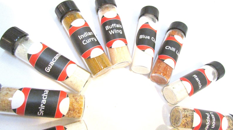 Gourmet Popcorn seasoning Quiceanera 15 Sweet 16 Bar Bat Mitzvah Tween Slumber Party favors Party Favors Birthday gift idea 6 flavors