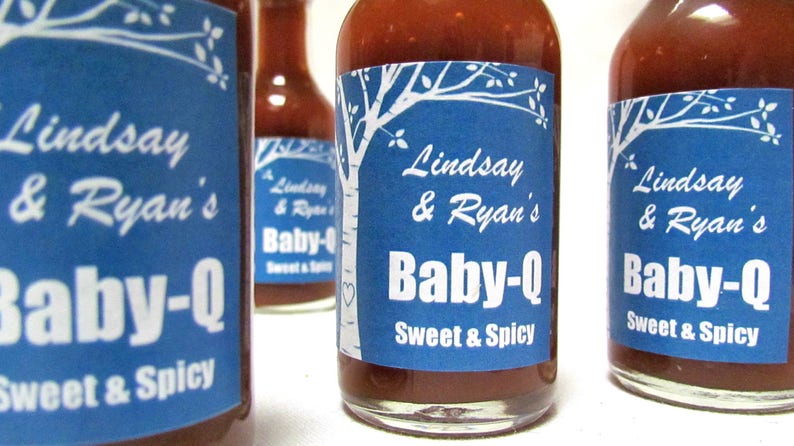 bbq sauce baby shower favors