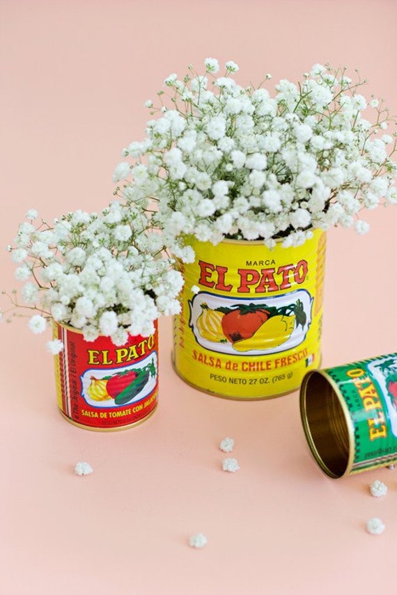 Mexican Theme Decorations Large El Pato Cans For Fiesta Wedding