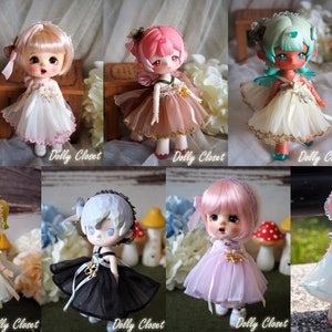 bjd doll outfit clothes [LW006] (7 color) 1/12 lati white fl pukipuki Girl ob11 penny's box