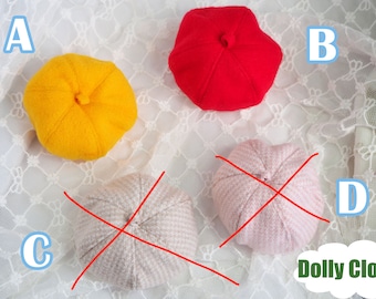 bjd doll clothes Hat Berets [P8020] (2 colors) lati yellow fl pukifee RL ob11