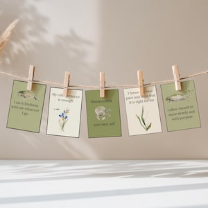 Manatee Affirmation Cards: Positive Self-Love Quotes (Printable Digital Download)