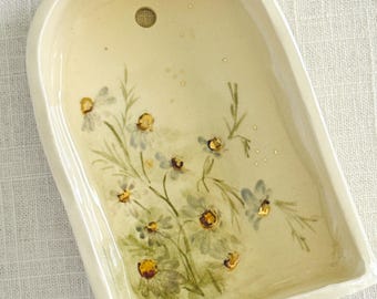 Wildflower Wall Altar – Handmade Hand-Painted Ceramic Wall Shrine