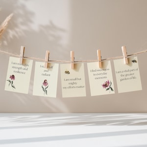 Bumblebee Affirmationskarten: Selbstliebe & Heilung Zitate (digitaler Download)