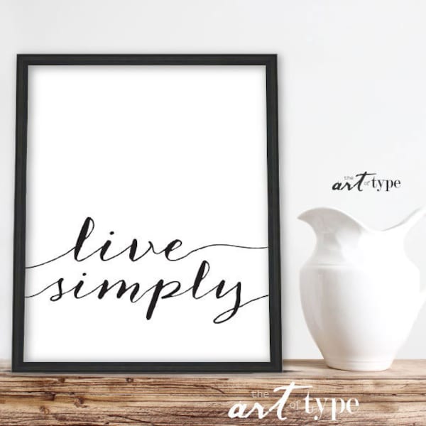 Live Simply Art - Etsy