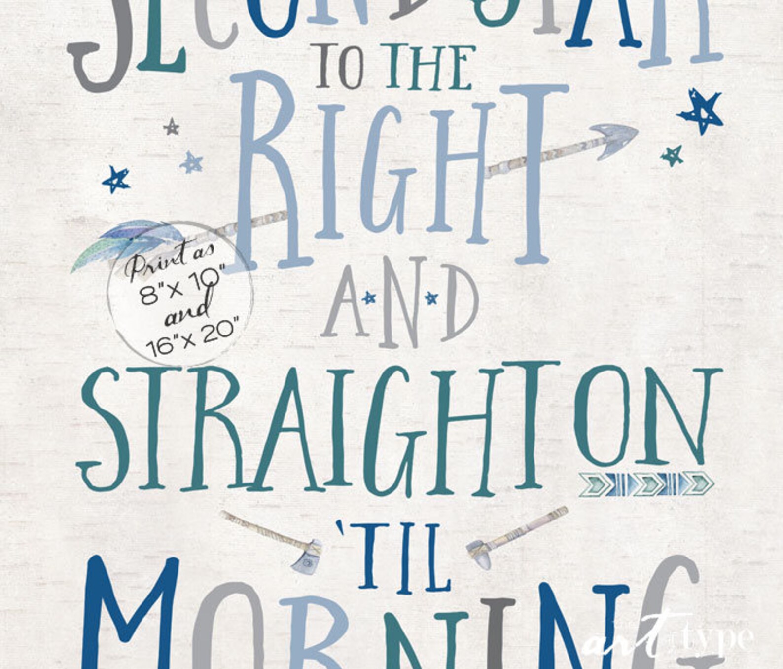 Second Star to the Right Straight on Till Morning Peter Pan Quote ...